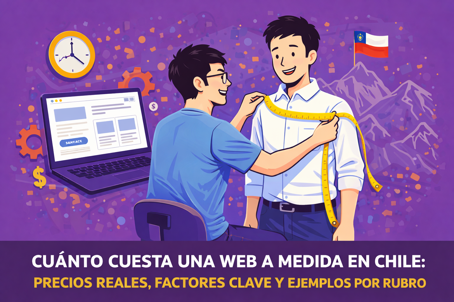 Cuánto cuesta una web a medida en Chile: precios reales, factores clave y ejemplos por rubro